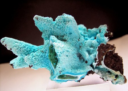_Chrysokoll auf Pseudomorph. Malachit nach Azurit_NS_Lupoto Mine_Kakumba_Kipushi_Katanga_DR Kongo_Peter_1a.jpg