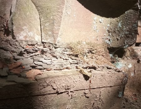 Sandstein und Schieferschicht