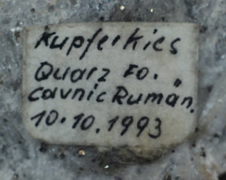 Zettel zur Stufe aus Cavnic
