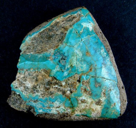 Türkis aus Cessilos, NM, USA, BB = 37 mm