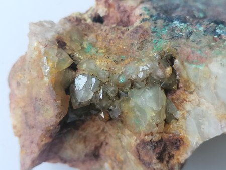 Malachit auf Quarz, Altväter samt Eschig. 7 cm