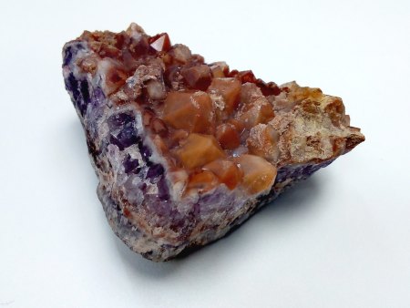 Amethyst dunkelviolett mit Quarzband Schlottwitz Müglitztal 5 - 6 cm