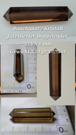 Rauchquarz Doppelender
