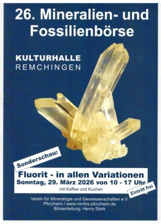 26. Mineralienbörse Remchingen 29.03.2026