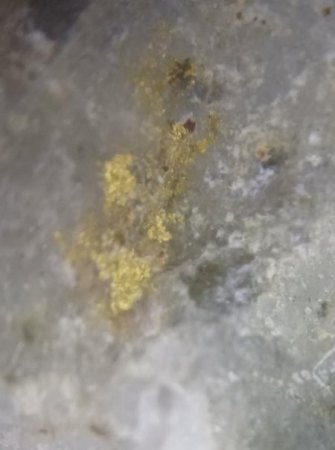 [B] Gold auf Quarz-Arsenopyrit-Matrix Fundkofel