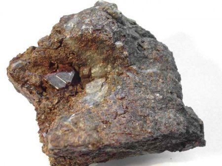 _16_Granat-Gruppe Grossular X 7 mm im Hornfels_Eigenfund 0912_Schriesheim_Hohe Waid_Odw._BaWü_Peter_1a.JPG