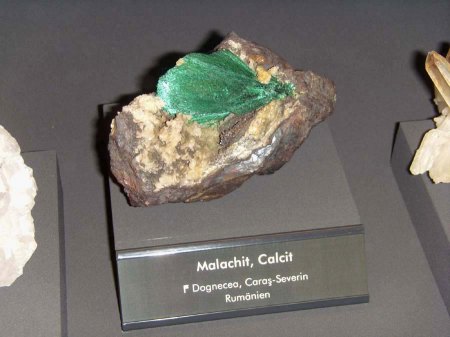 _terra mineralia_Malachit auf Calcit_Dognecea_Rumänien_Peter_16.10.10.JPG