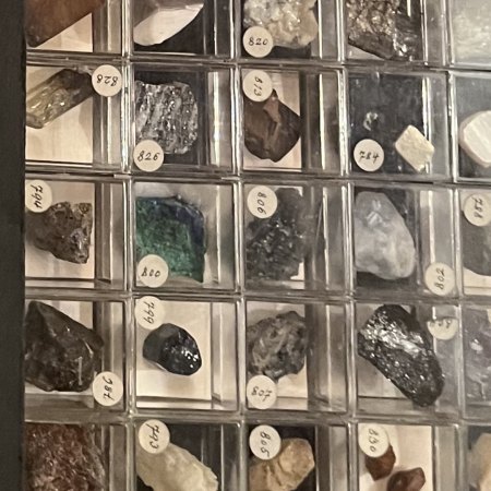 Mineraliensammlung vom Schwiegervater