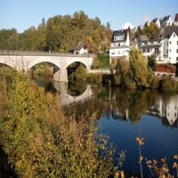 Marmorbrücke über die Lahn bei Villmar